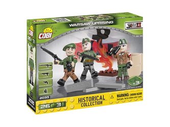 Stavebnice COBI 2035 3 figurky s doplňky Varšavské povstání, 26 k