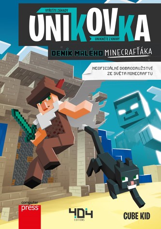 Únikovka : deník malého Minecrafťáka : vyřešte záhady : unikněte z knihy (Cube Kid, 2020)