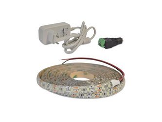 LED pásek sada 2,5m 12V 3528 120LED/m IP65 9.6W/m ice blue + zdroj