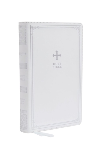 NRSV, Catholic Bible, Gift Edition, Leathersoft, White, Comfort Print