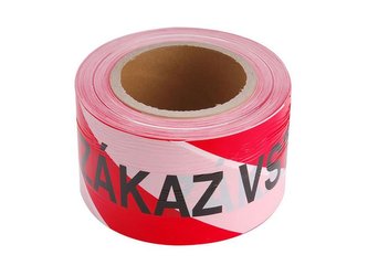 Páska výstražná červeno-bílá ZÁKAZ VSTUPU 75mm x 250m  EXTOL CRAFT 9568