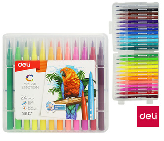 Fix DELI štětečkový 24 barev Color Emotion EC10324 Fix DELI štětečkový 24 barev Color Emotion EC10324