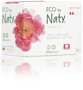 Dámské ECO tampóny Naty  - normal (18 ks)
