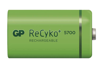 Baterie D (R20) nabíjecí 1,2V/5700mAh GP Recyko+