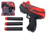Pistole na pěnové náboje 6ks plast 11cm na kartě