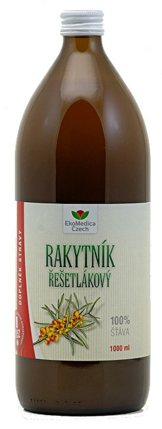 EkoMedica Czech Rakytník 100% šťáva 1000 ml