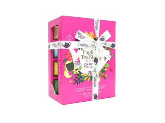 English Tea Shop 12 pyramidek sypaných čajů, Klasická kolekce mix 4 příchutí, bio
