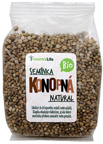 Country Life Bio Konopné semínko neloupané 250 g