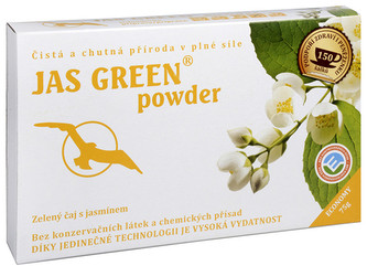 Čaje Hannasaki Jas Green powder - jasmínový zelený čaj 75 g