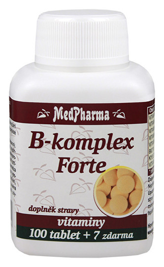 MedPharma B-komplex Forte 100 + 7 tablet ZDARMA