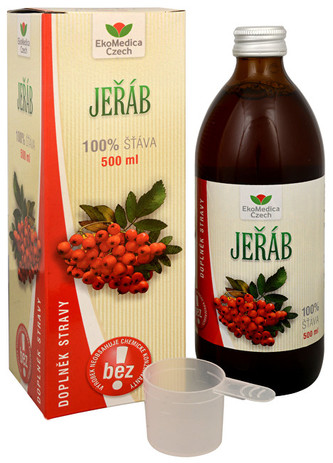 EkoMedica Czech Jeřáb - 100% šťáva z jeřábu 500 ml EkoMedica Czech Jeřáb - 100% šťáva z jeřábu 500 ml