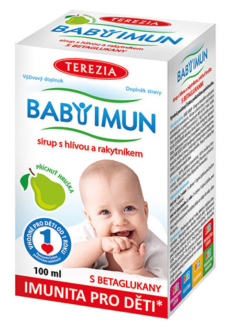 Terezia Company Baby Imun sirup s hlívou a rakytníkem - příchuť hruška 100 ml