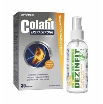Aurovitas COLAFIT EXTRA STRONG 30 kostiček + dezinfekce 100 ml