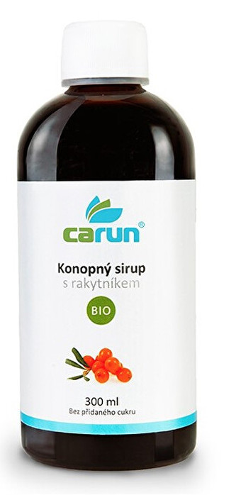 CARUN Konopný sirup s rakytníkem BIO 300 ml