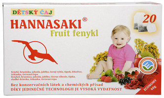 Čaje Hannasaki Dětský čaj Hannasaki Fruit fenykl 20 sáčků