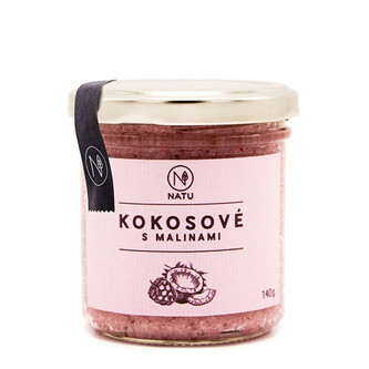 Natu Kokosové máslo s malinami 140 g