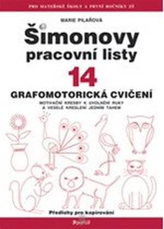 Šimanovy pracovní listy 14 - grafomotorická cvičení