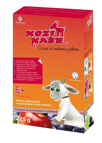 GOLDIM Kozí kaše Ovesná se švestkami a jablkem 225 g