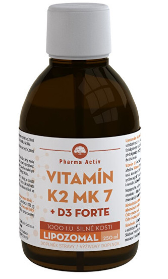 Pharma Activ LIPOZOMAL Vitamín K2 MK7 + D3 1000 I.U. 250 ml
