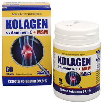 Dacom Pharma Kolagen s vitamínem C + MSM 60 tob.