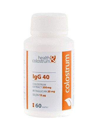 Health&colostrum Colostrum IgG 40 (350 mg) + betaglukan + selen 60 kapslí