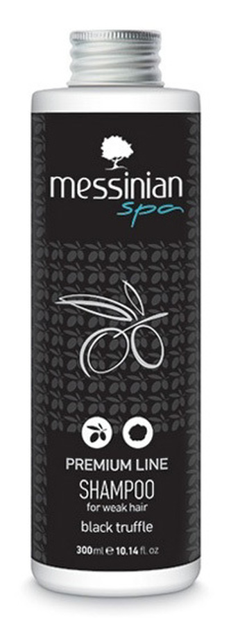 Messinian Spa Šampón pro oslabené vlasy s černým lanýžem 300 ml