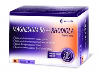 Noventis Magnesium B6 + Rhodiola 30 tbl. + 10 tbl. ZDARMA