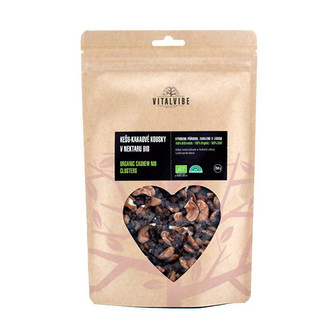 Vitalvibe Kešu-kakaové kousky v nektaru BIO 250 g