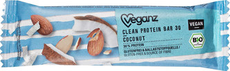Veganz Clean protein tyčinka kokos a mandle, Bio 45 g