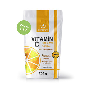 Allnature Vitamín C prášek Premium 250 g