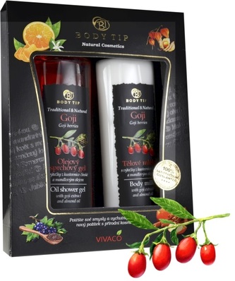 body tip Dárková kazeta Goji - sprchový olej 200 ml, těl. mléko 200 ml