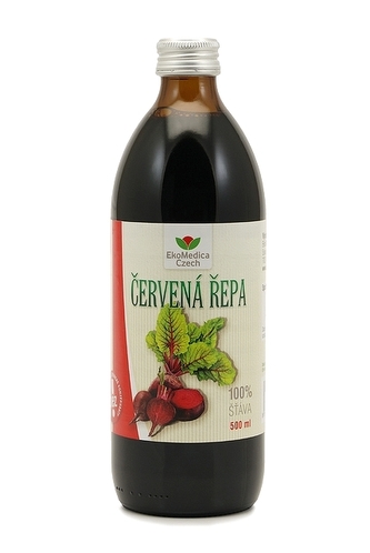 EkoMedica Czech Červená řepa - 100% šťáva z červené řepy 500 ml