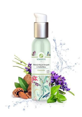 Semante by Naturalis Tělový olej po koupeli s meduňkou \"Krasomila\" BIO 100 ml