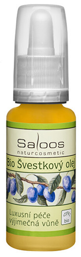 Saloos Bio Švestkový olej lisovaný za studena 20 ml
