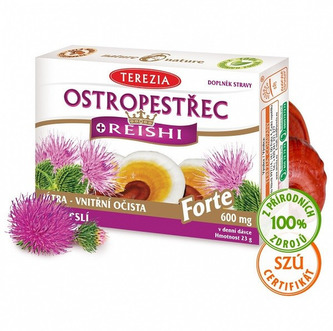 Terezia Company Ostropestřec + reishi Forte 60 kapslí