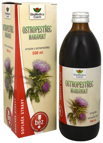 EkoMedica Czech Ostropestřec mariánský - výtažek z ostropestřce 500 ml