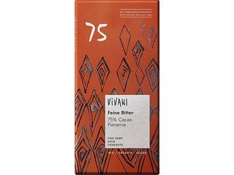 VIVANI Bio hořká čokoláda 75% s kokosovým cukrem VIVANI 80 g