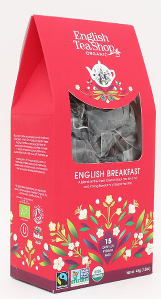 English Tea Shop Čaj English Breakfast bio, 15 pyramidek