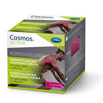 Cosmos Cosmos Active - Kinezio tejp. páska růžová 5 cm x5 m