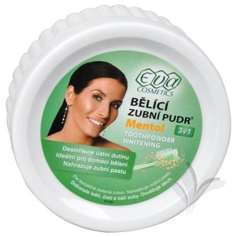 Eva Cosmetics EVA bělící zubní pudr (menthol) 30 g