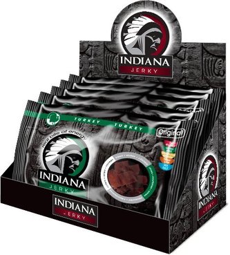 Indiana Indiana Jerky turkey (krůtí) Original 500 g - display