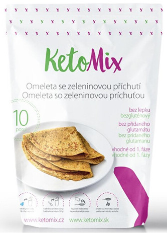 KetoMix Proteinová omeleta 320 g (10 porcí) - se zeleninovou příchutí