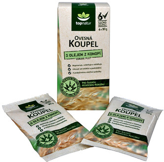 Topnatur Ovesná koupel s olejem z konopí 6x30 g