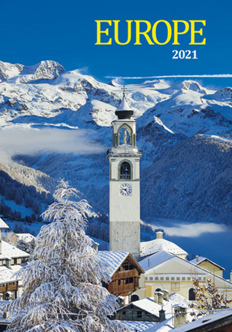 Kalendář 2021 - Europe, nástěnný