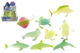 Zvířátka mořská svítící plast 6cm mix druhů