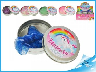 Chytrá hmota v plechovce se třpytkami Unicorn tmavě fialová Chytrá hmota v plechovce se třpytkami Unicorn tmavě fialová