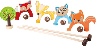 Small Foot Dětský kroket v síťce zvířátka