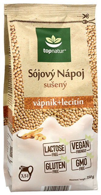 Topnatur Sojový nápoj vápník a lecitin 350 g