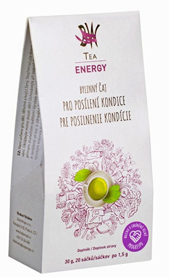 Body Wraps s.r.o. BW Tea Energy - Bylinný čaj pro posílení kondice 20 sáčků