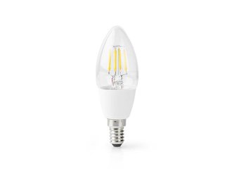 Chytrá WiFi žárovka LED E14 5W bílá teplá NEDIS WIFILF10WTC37 SMARTLIFE